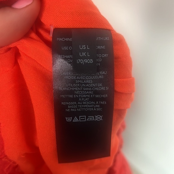 Women's Orange Lace Pants - Picture 8 of 9
